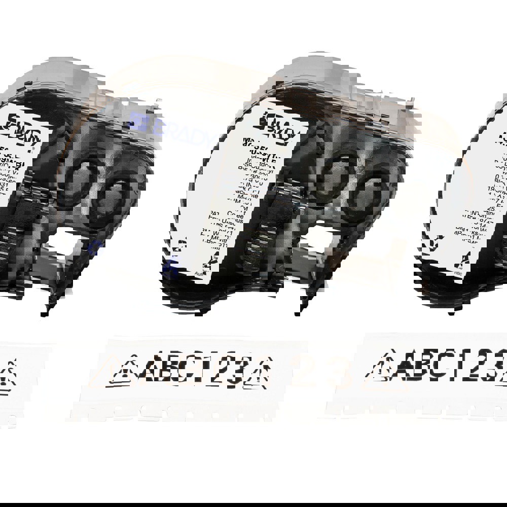 Labels, Ribbons & Tapes; Tape Type: Continuous Tape Cartridges for Printers; Indoor-Outdoor Tape ; Attachment Method: Adhesive ; Color Family: White ; Color: Black; White ; For Use With: BMP41; BMP51; BMP53; M511 ; Material: Vinyl